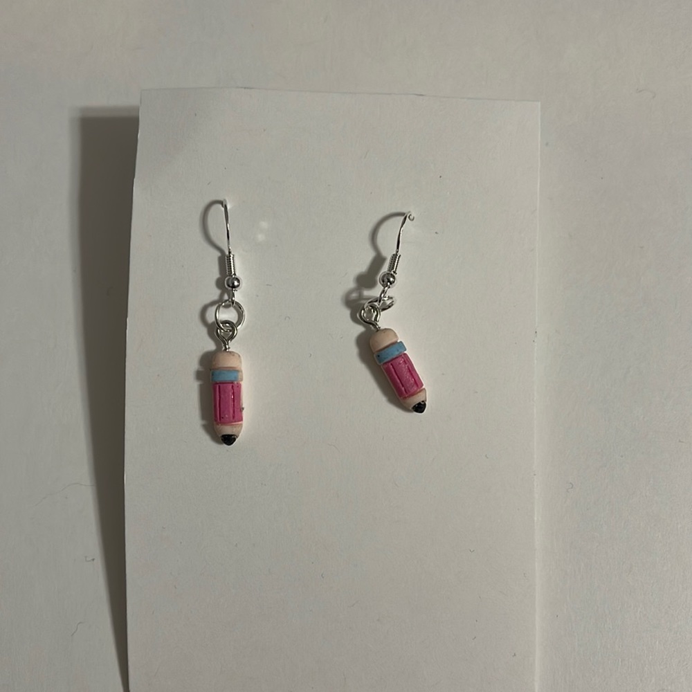 3/$20 Brand new handmade pencil earrings